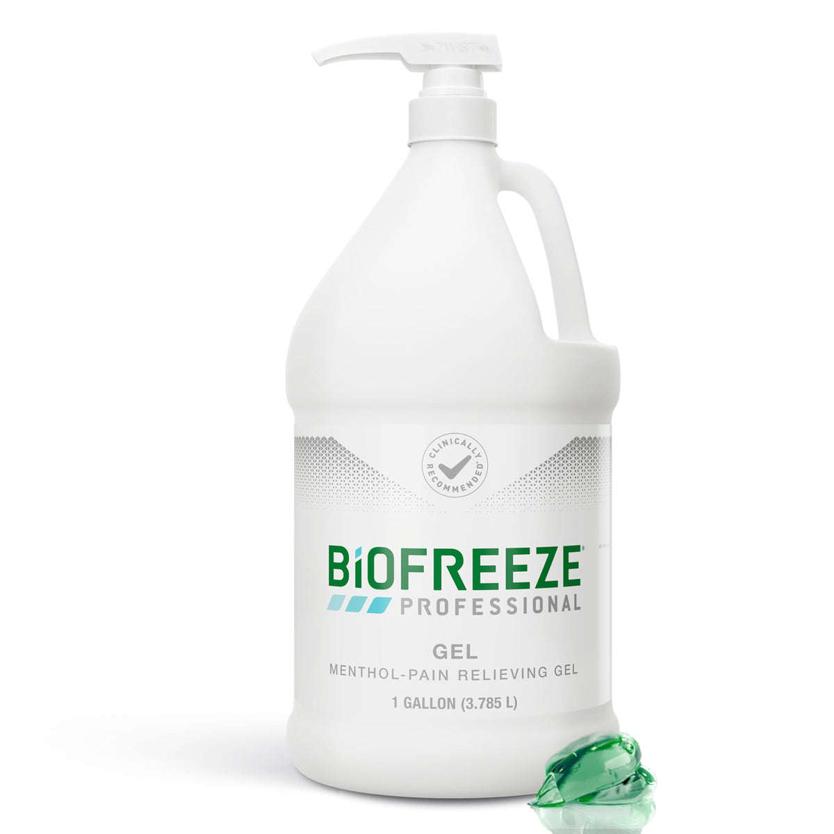 Biofreeze Professional Gel en la rodilla, alivio suave para molestias.