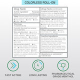 Rodillo aplicador de Biofreeze facilita la aplicación rápida y limpia.