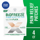 Biofreeze UltraFlex parche lidocaína: adherencia superior para evitar desprendimientos al moverse.