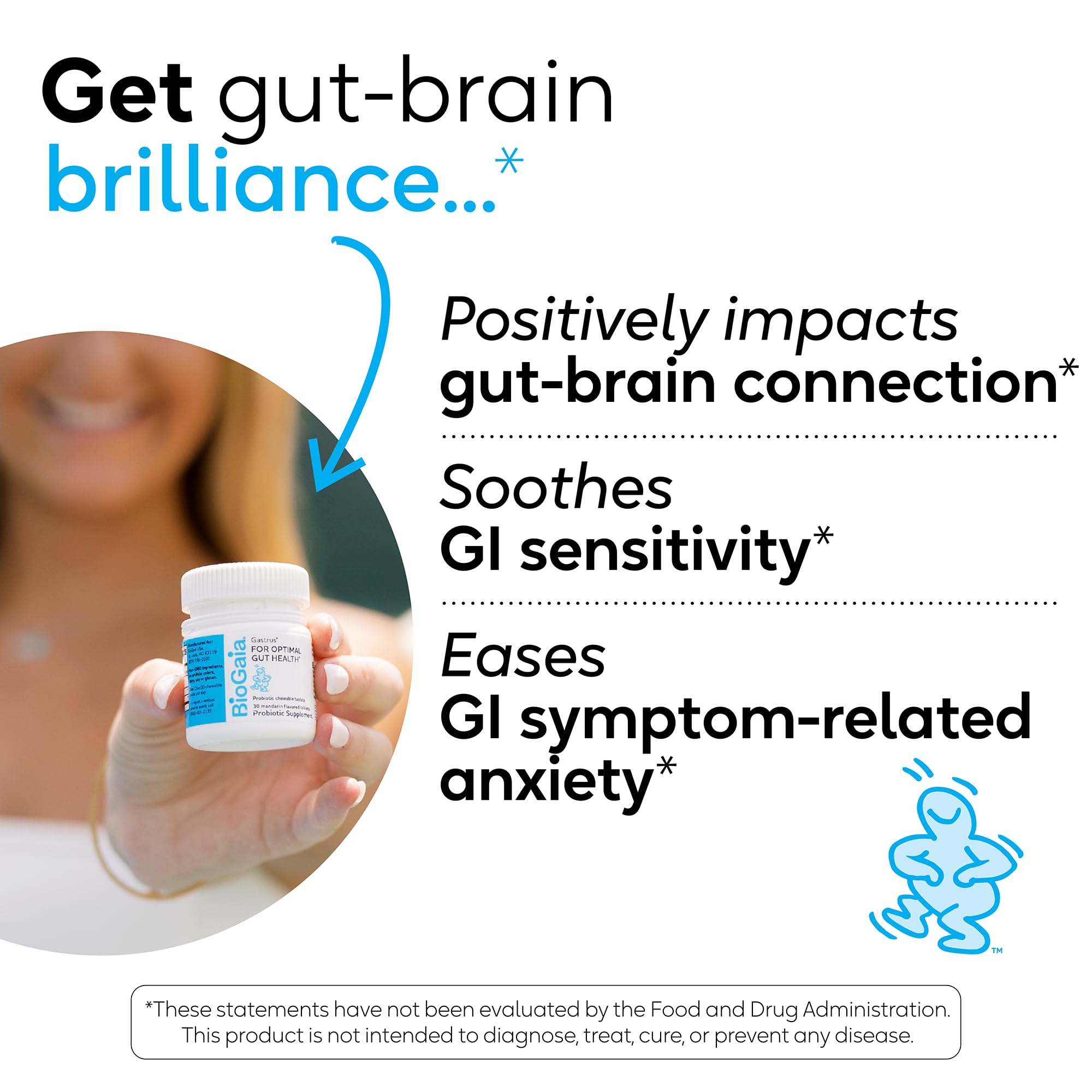 BioGaia Gastrus bienestar: posible reducción de sensibilidad gastrointestinal.
