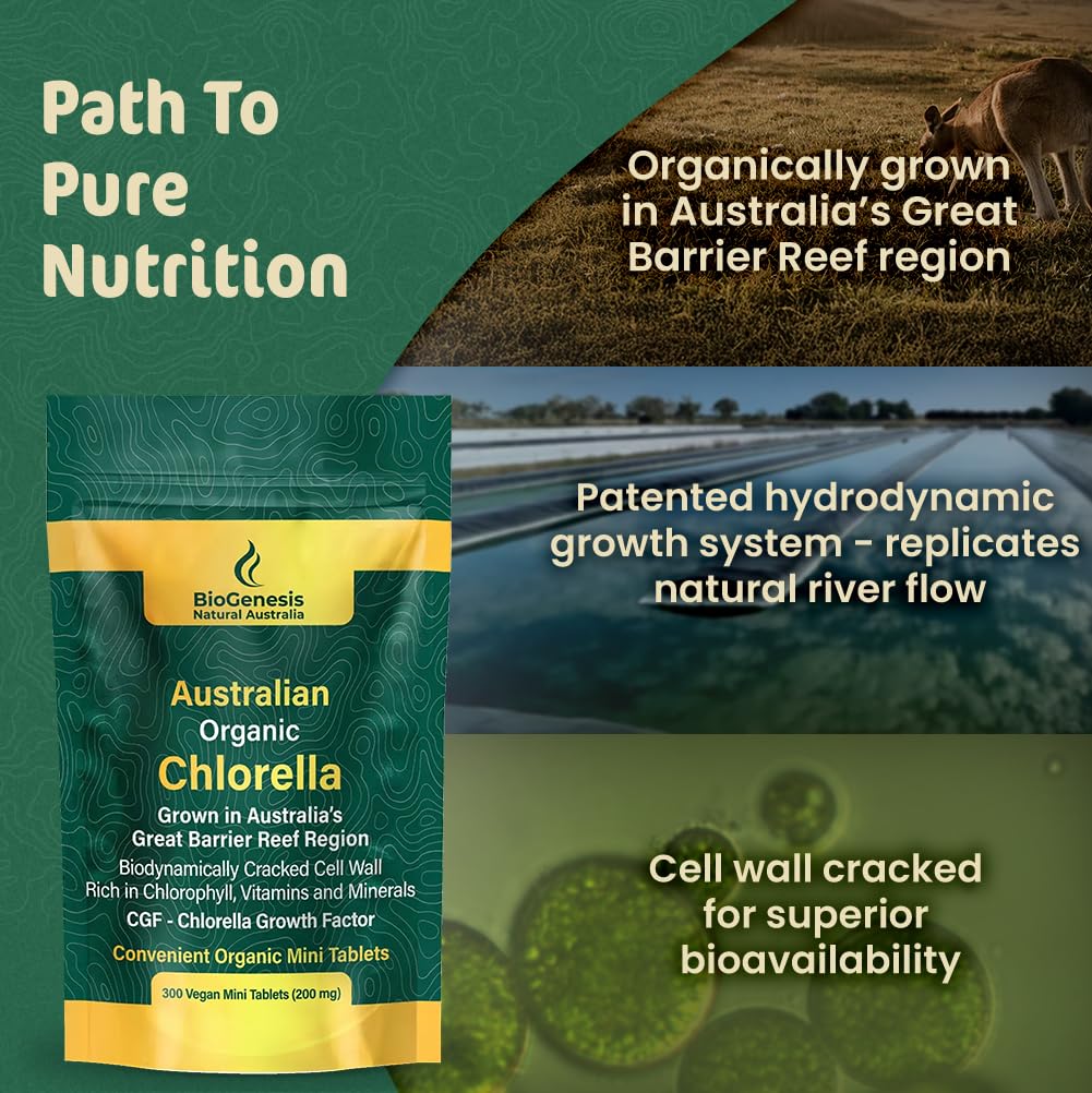 Biogenesis Chlorella mini tabletas: nutrientes y clorofila