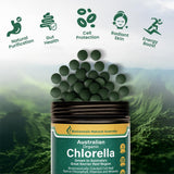 Biogenesis Clorela Orgánica etiqueta australiana cultivo seguro y sostenible