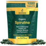 Biogenesis Spirulina mini-tabletas envase práctico para energía diaria