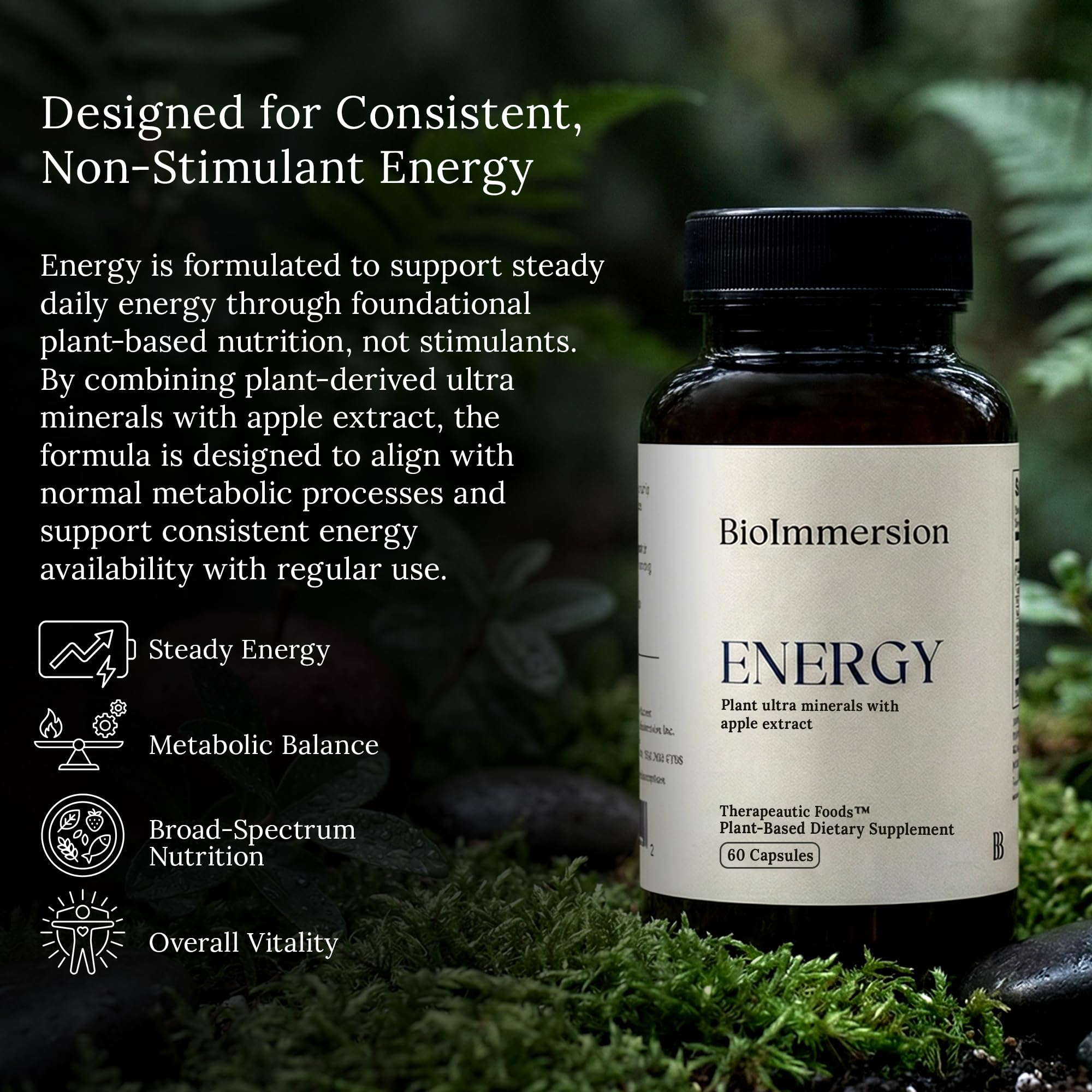 BioImmersion Vitalidad Extract: extracto de manzana y polifenoles visibles.