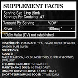 BioImmune Colloidal Silver Hydrosol, envase seguro para almacenamiento y uso prolongado.