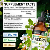 BIO KRAUTER Bacopa monnieri, vertido suave para uso diario.