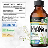 BIO KRAUTER cohosh negro con gotero, dosificación diaria sencilla.