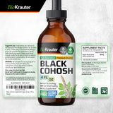 BIO KRAUTER cohosh negro uso doméstico, sin alcohol ni sabor artificial.