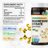 BIO KRAUTER Gominolas de Magnesio Citrato, sabor banana, delicioso y natural.