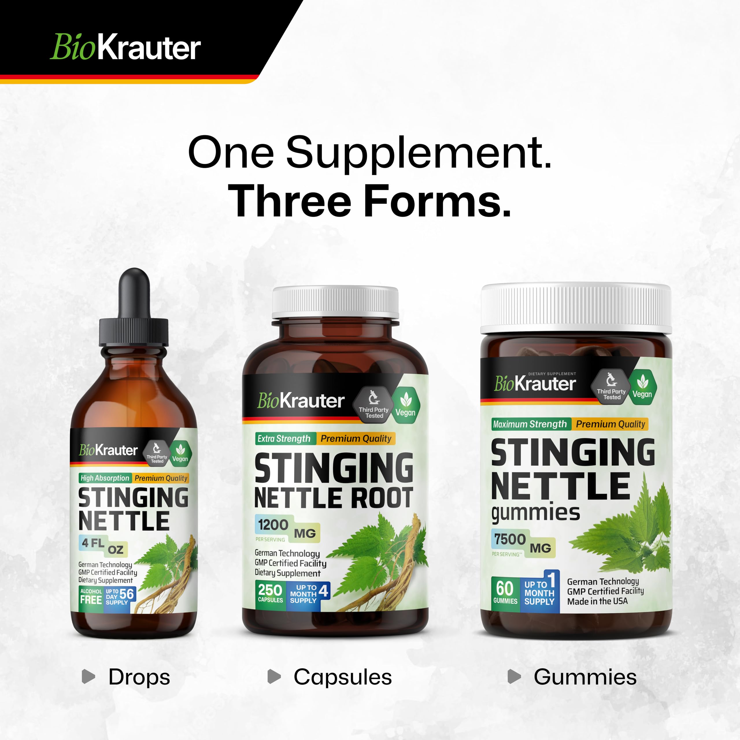 BIO KRAUTER Ortiga: combinación de agua y glicerina, alta absorción.