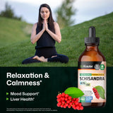 BIO KRAUTER Schisandra dosis en agua o jugo para consumo diario.