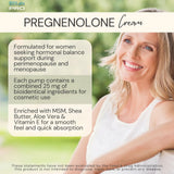 BIOLABS PRO Pregnenolona, absorción rápida, sensación de piel nutrida.