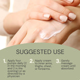 Aplicación facial y corporal, crema se reparte fácilmente sobre la piel.