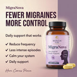 Biolen Labs MigraNova: foco en flujo sanguíneo saludable durante el día.