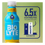 BIOLYTE etiqueta detalle, muestra ingredientes clave para hidratación