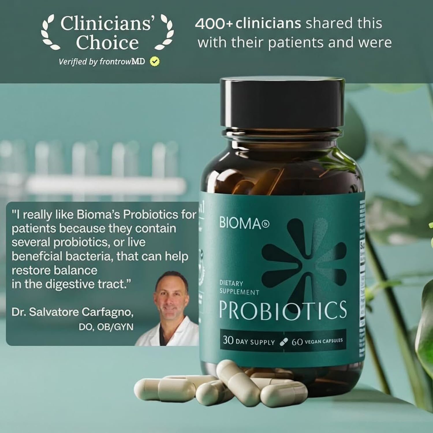 BIOMA Probiotics: muestra de XOS y tributarina para la digestión saludable.