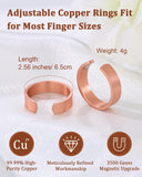 BioMag: anillo magnético de cobre ajustable para una talla personalizada.