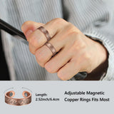 BioMag anillos de cobre en caja regalo elegante, listo para regalar.