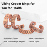 BioMag anillos de cobre con diseño clásico y patrones únicos para cualquier ocasión.