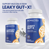 BioMatrix Leaky Gut-X cápsulas vegetales, formato práctico para consumo diario.