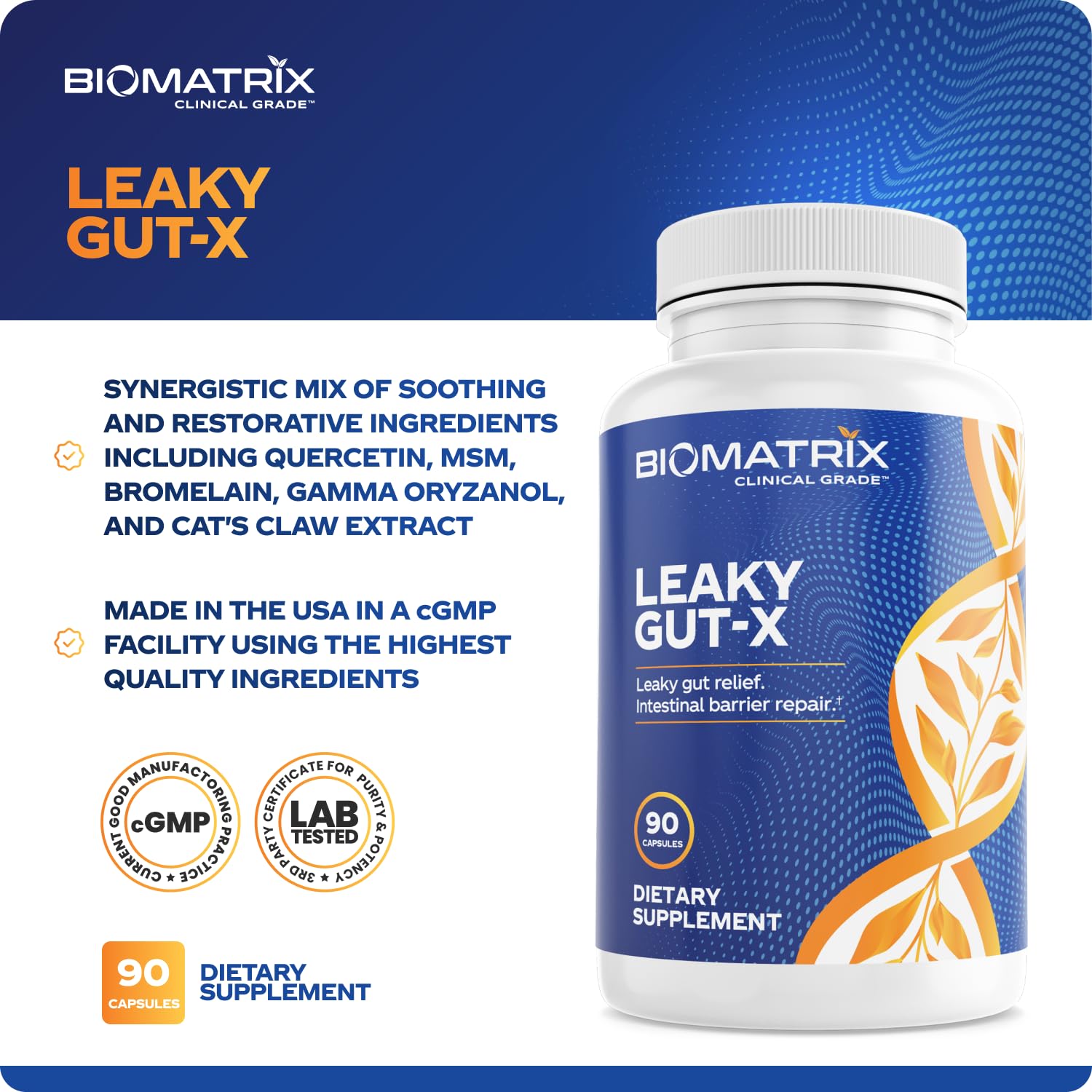 BioMatrix Leaky Gut-X uso diario, fácil de incorporar en tu rutina.