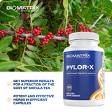 BioMatrix Pylor-X: pack de 120 cápsulas en primer plano para uso diario.