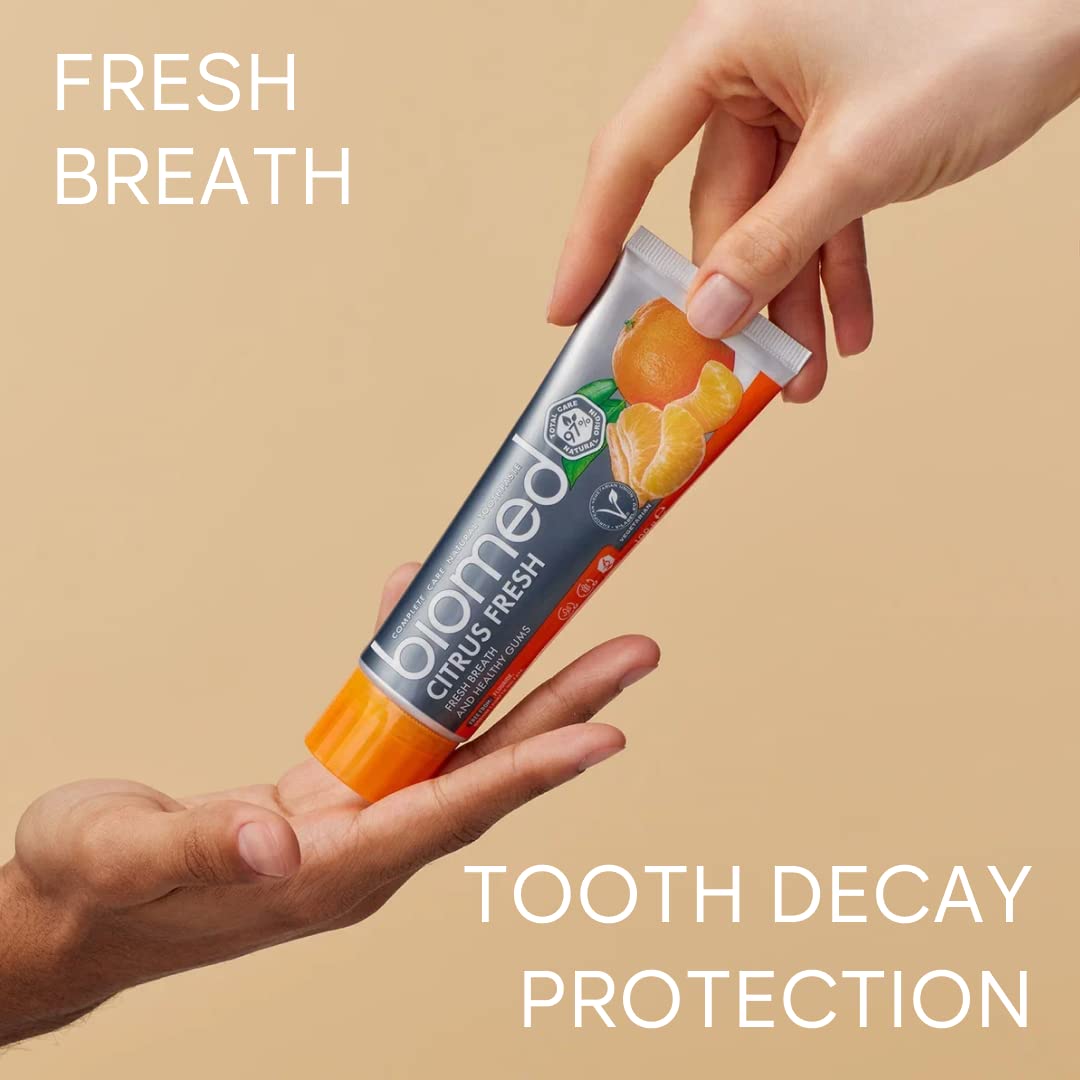 BIOMED CitrusFresh aroma cítrico aporta frescor durante el cepillado