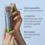 BIOMED Gum Health hidroxiapatita y arginina fortalecen el esmalte.