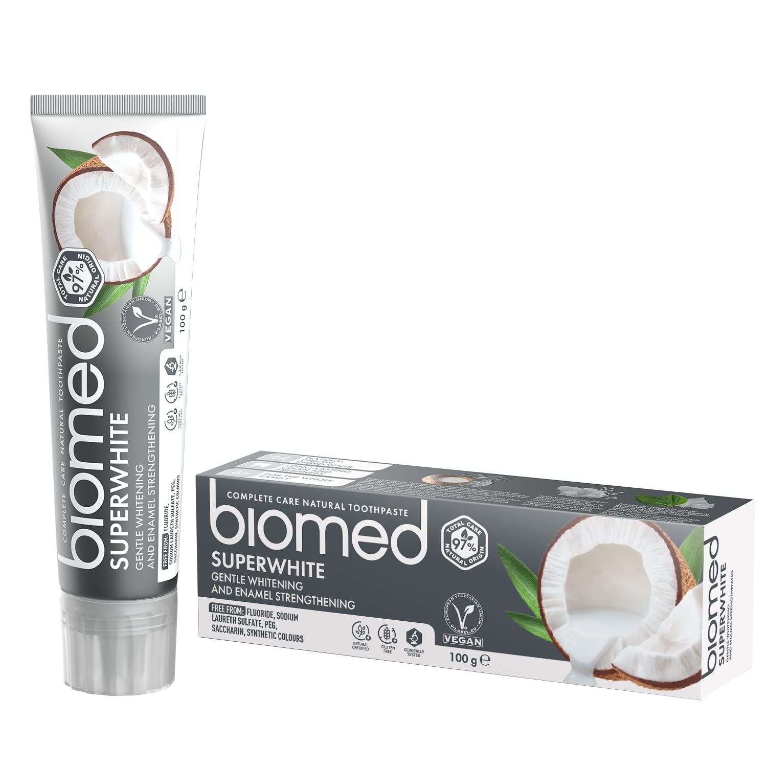 Biomed Superwhite pasta de dientes en tubo para uso diario suave