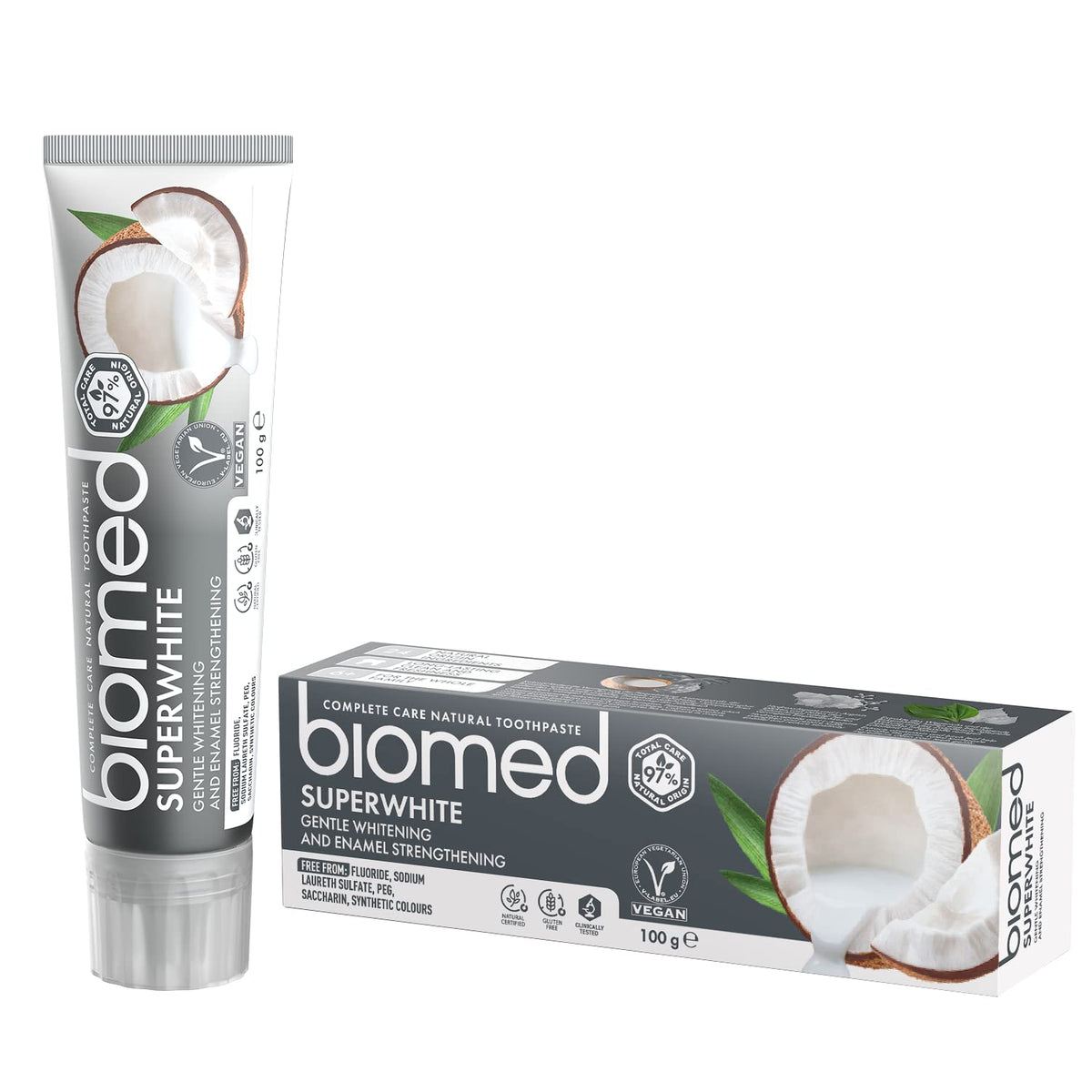 Biomed Superwhite pasta de dientes en tubo para uso diario suave