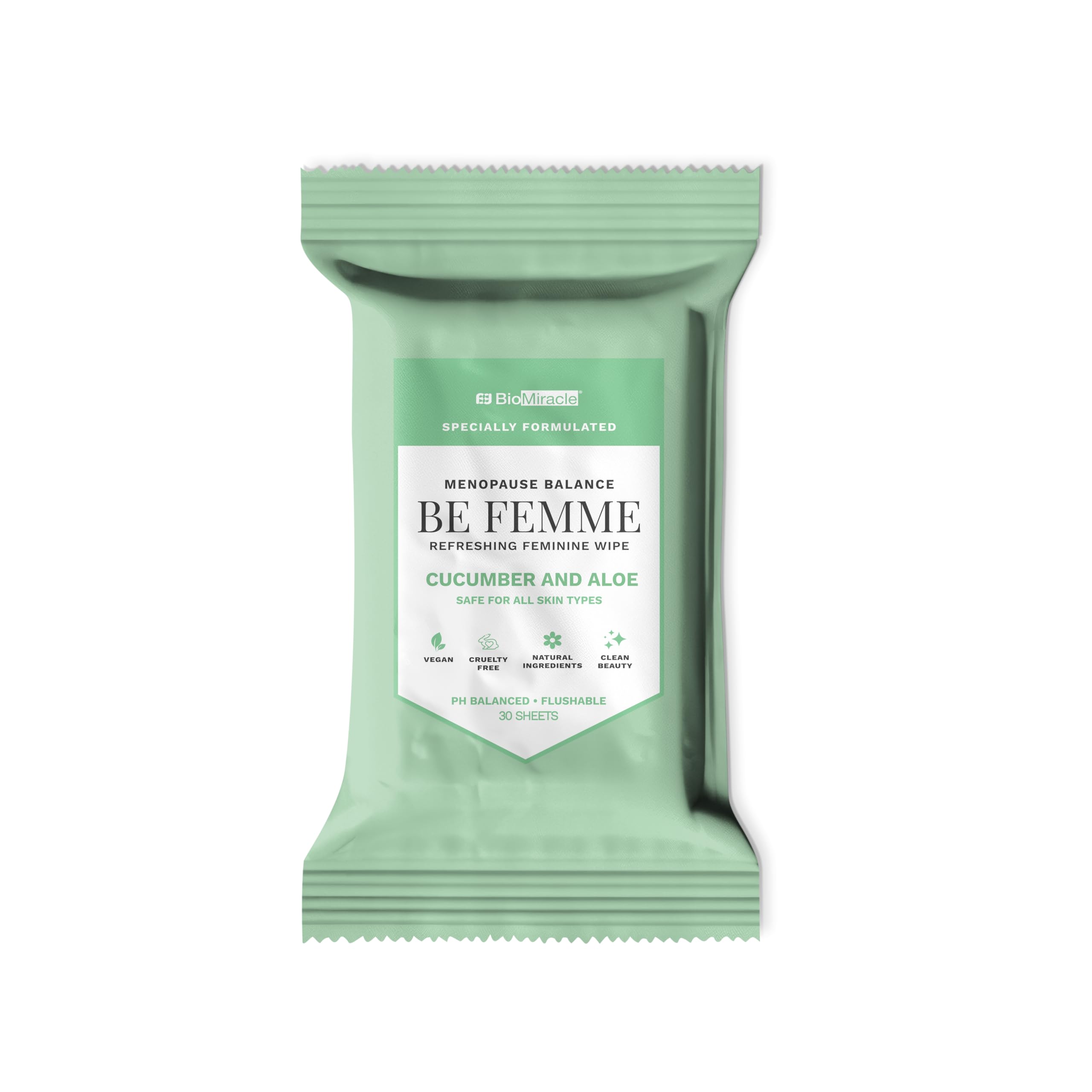 BioMiracle BE FEMME higiene íntima durante la menopausia sin irritación