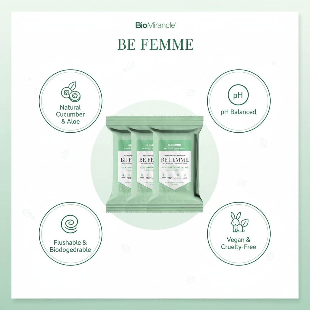 BioMiracle BE FEMME paquete de 3 packs para uso diario en casa o viaje