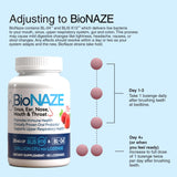 Empaque frontal de Bionaze con información clara para el usuario.