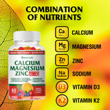 Etiqueta de BionerLab muestra ingredientes clave como calcio, magnesio y zinc.