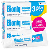 Bioniq Plus+ mostró hidroxiapatita 20% protegiendo el esmalte dental.