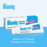 Bioniq Plus+ textura cremosa que facilita la limpieza diaria.
