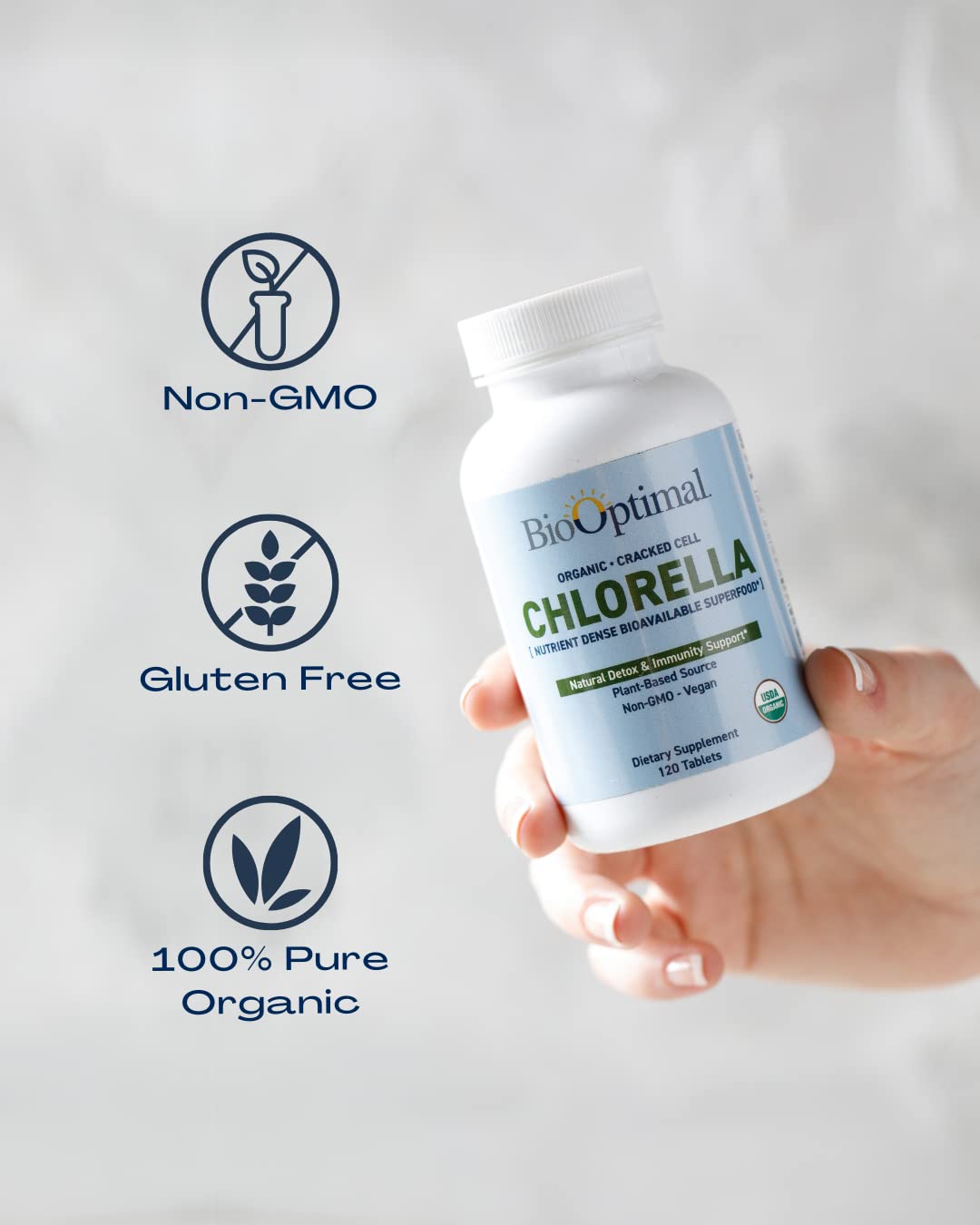 BioOptimal control de calidad en tres pasos para chlorella