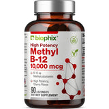 Biophix Methyl B-12, pastillas sabor cereza, soporte nervioso.