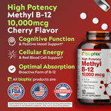 Biophix Methyl B-12, pastillas veganas, energía diaria.