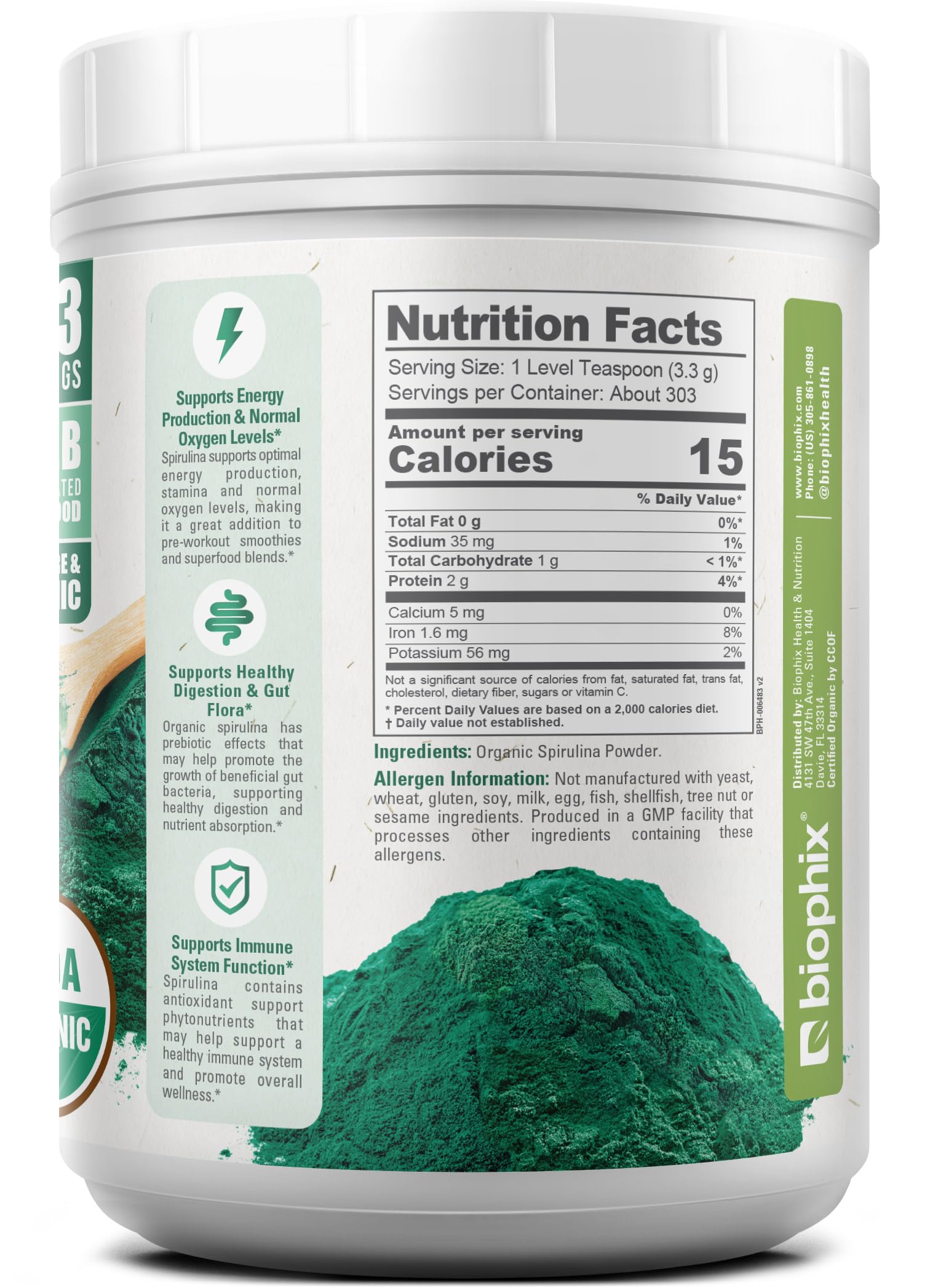 Uso diario en casa con Biophix espirulina para ayudarte