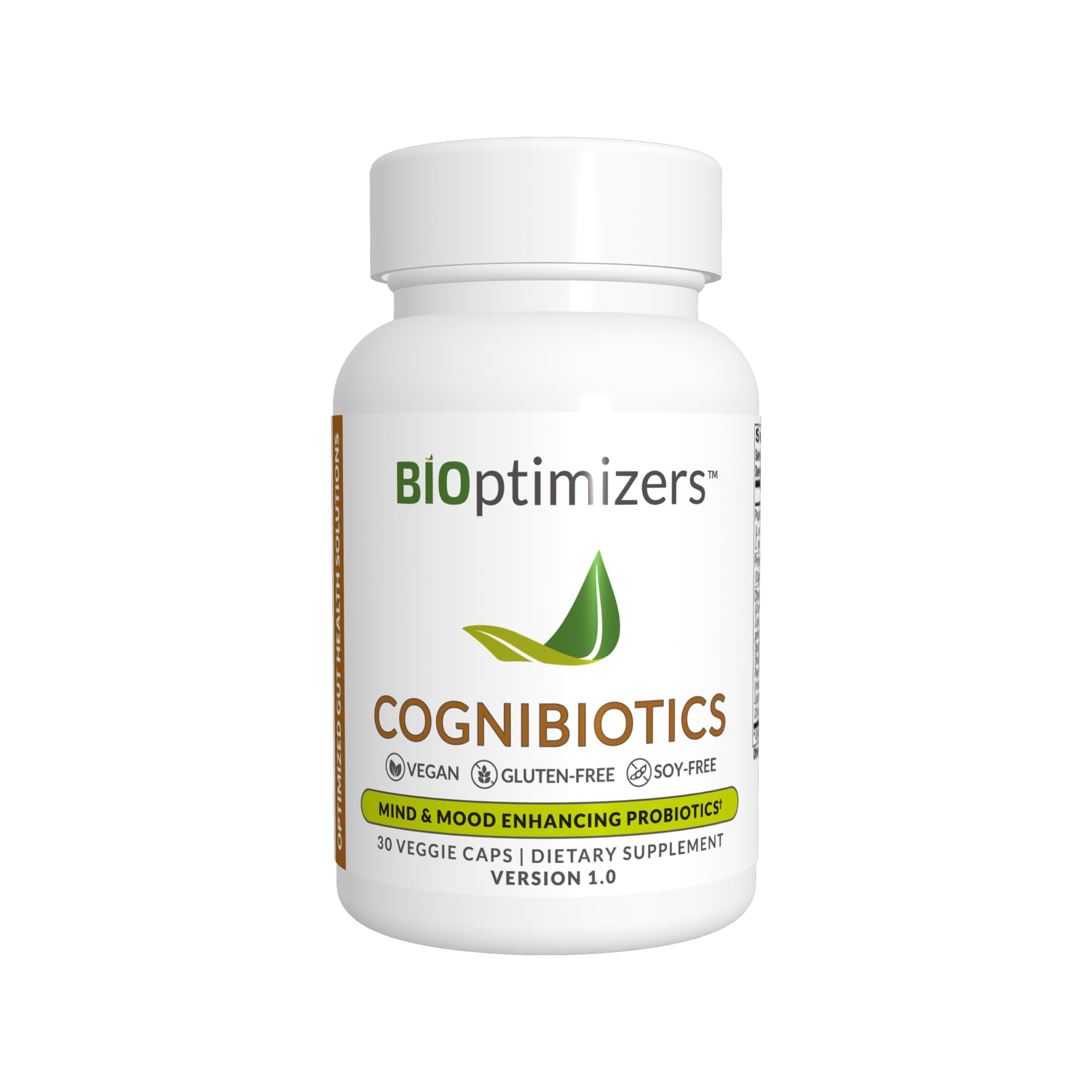 BIOptimizers Cognibiotics botella de cápsulas apoyo al enfoque y claridad mental