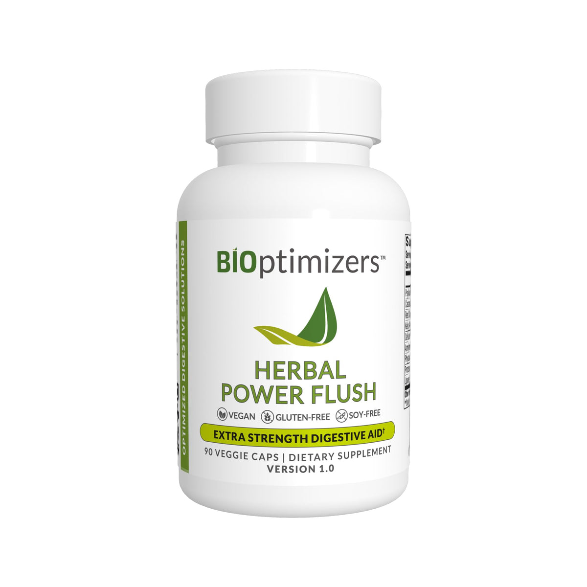 BIOptimizers Herbal Power Flush cápsulas: apoyo digestivo diario para mayor regularidad