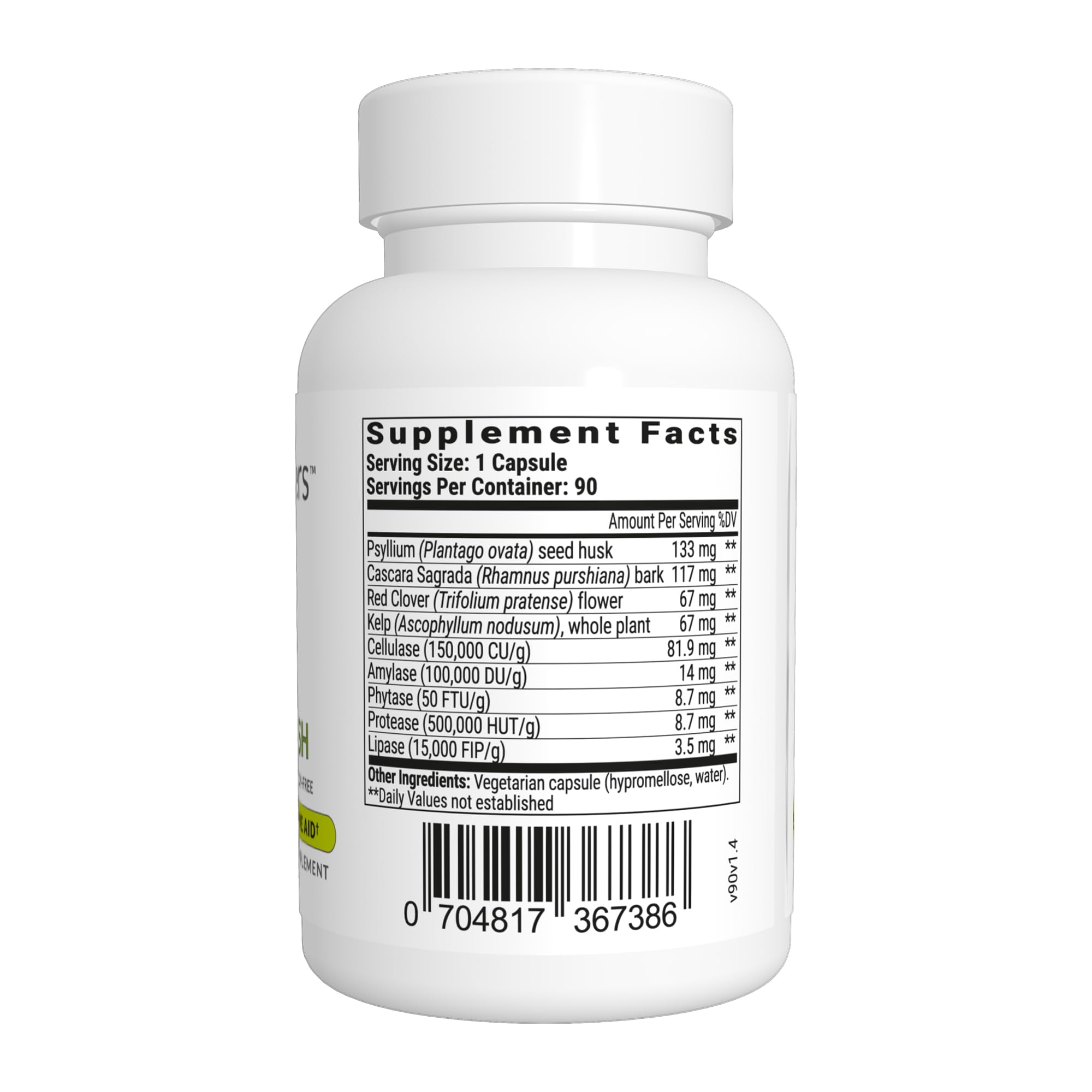 BIOptimizers Herbal Power Flush etiqueta: información de ingredientes y beneficios