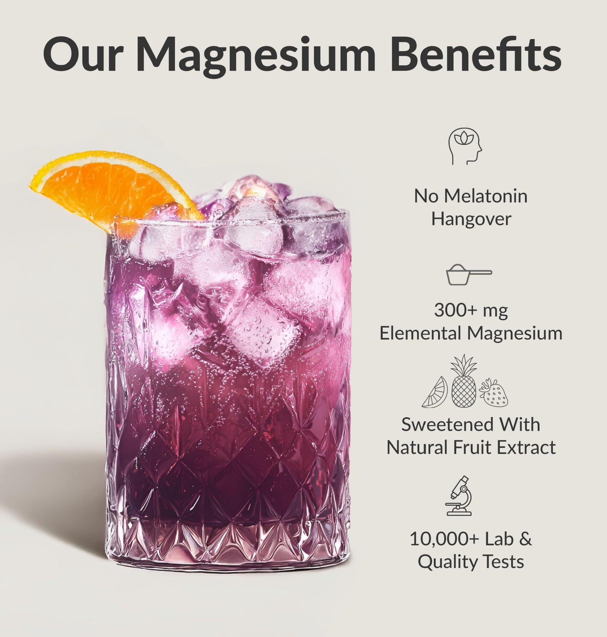 BIOptimizers Magnesio Breakthrough aporta electrolitos para hidratación y función cardiaca.
