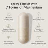 BIOptimizers Magnesium Breakthrough: cápsulas en mano, uso diario para calma.