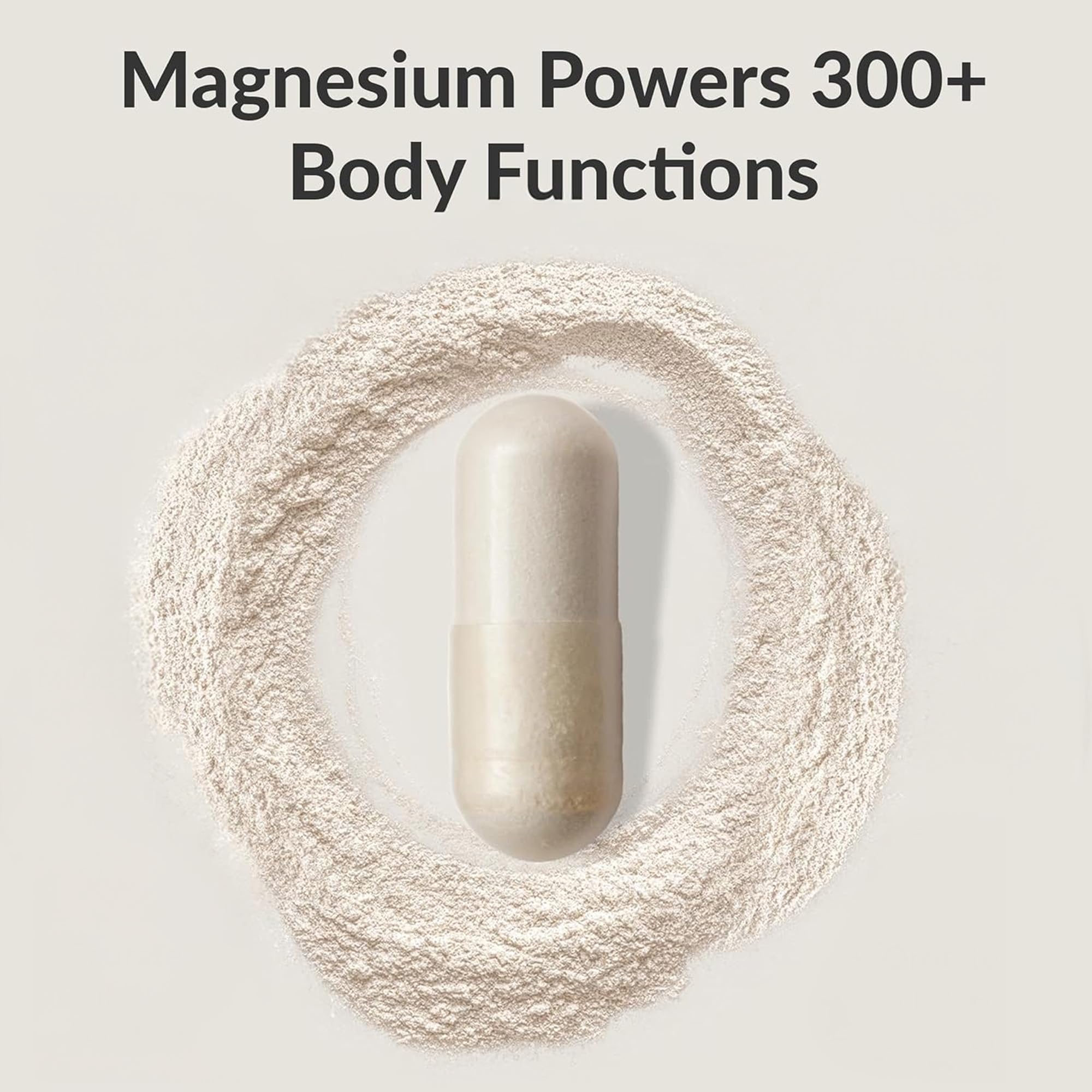 BIOptimizers Magnesium Breakthrough: etiqueta frontal con fórmula de 7 magnesios.