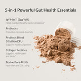 Mezcla en vaso de BIOptimizers Microbiome Breakthrough lista para beber.