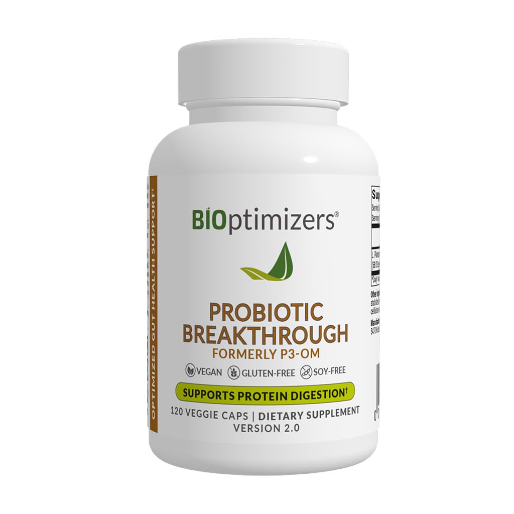 BIOptimizers Probiotic Breakthrough en frasco om-probiotico para apoyo digestivo diario