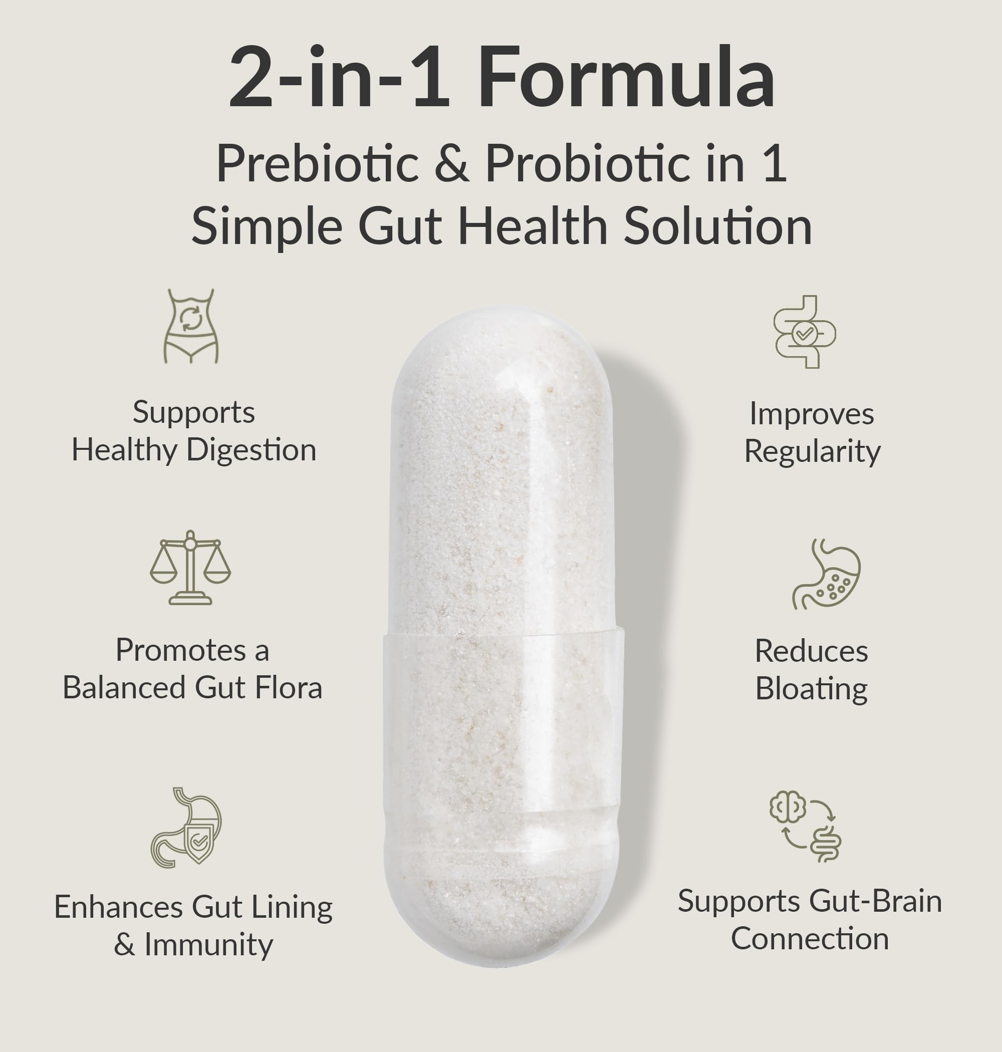 BIOptimizers Probiotic Breakthrough en etiqueta om probiótico, apoyo a la nutrición intestinal