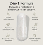 BIOptimizers Probiotic Breakthrough en etiqueta om probiótico, apoyo a la nutrición intestinal